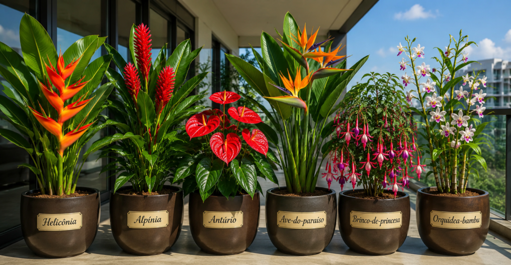 6 flores tropicais para varandas com visual de luxo