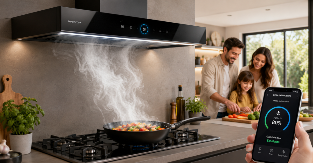 Coifa Inteligente: Adeus à Fumaça na Cozinha em 2026