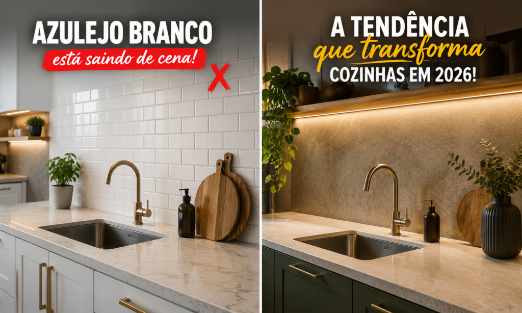O azulejo branco está saindo de cena em 2026