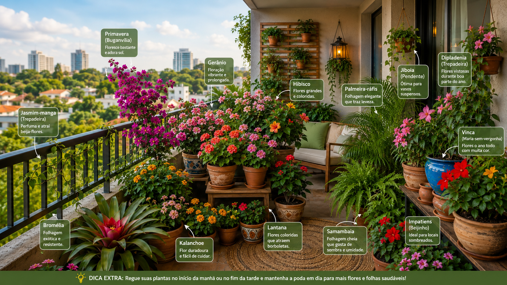10 plantas que florescem no calor e quase não precisam de rega