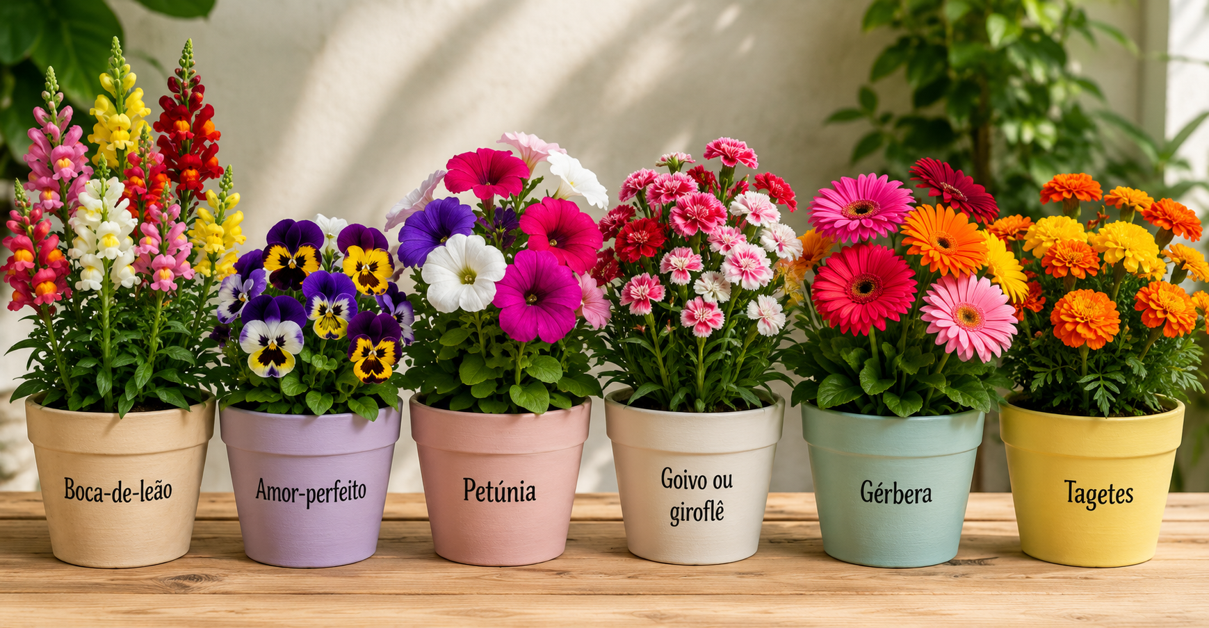 6 Flores para Vasos que Transformam a Varanda Sem Jardim